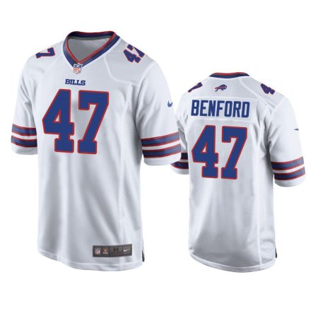 Buffalo Bills Christian Benford White Game Jersey