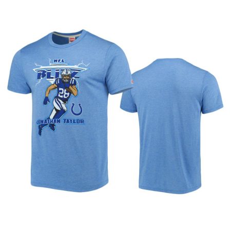Indianapolis Colts Jonathan Taylor Royal NFL Blitz Homage T-Shirt