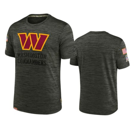 Washington Commanders Brown 2022 Salute To Service Velocity Team T-Shirt