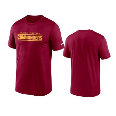 Washington Commanders Burgundy Legend Wordmark T-Shirt