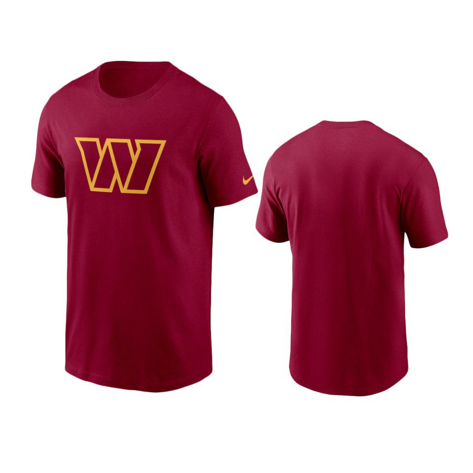 Washington Commanders Burgundy Primary Logo T-Shirt 1 commanders burgundy primary logo t shirt