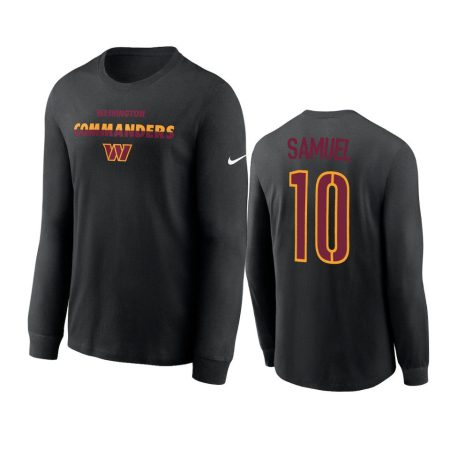 Washington Commanders Curtis Samuel Black Script Long Sleeve T-Shirt