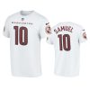 Men's Washington Commanders Curtis Samuel White Name & Number T-Shirt 3 commanders curtis samuel white t shirt