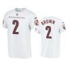 Men's Washington Commanders Dyami Brown White Name & Number T-Shirt 2 commanders dyami brown white t shirt
