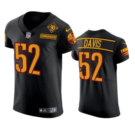 Washington Commanders Jamin Davis Black 90th Anniversary Jersey - Men's