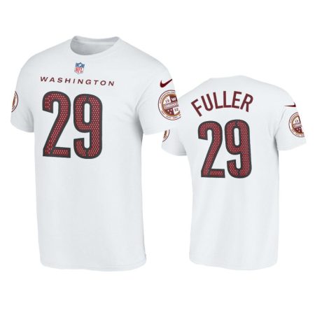 Men's Washington Commanders Kendall Fuller White Name & Number T-Shirt