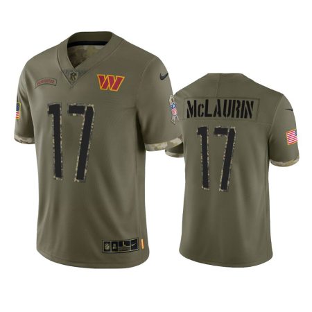 Washington Commanders Terry McLaurin Olive 2022 Salute To Service Limited Jersey