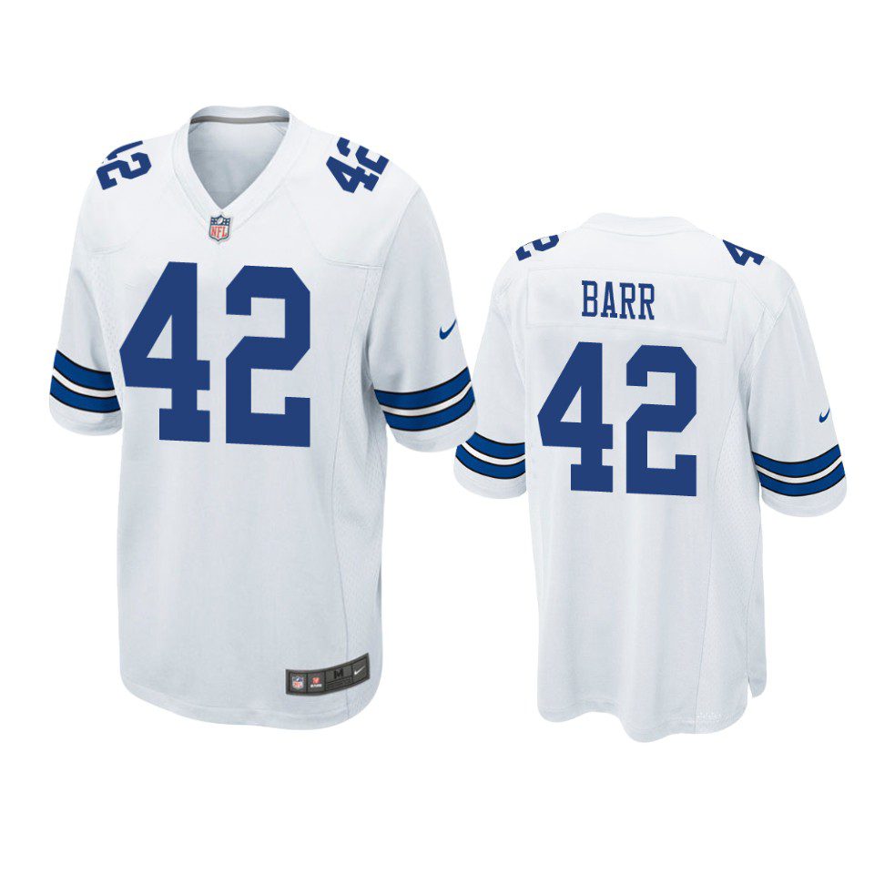 Anthony Barr Dallas Cowboys White Game Jersey 1 cowboys anthony barr game white jersey