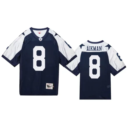 Dallas Cowboys Troy Aikman Navy 2011 Throwback Jersey - Men