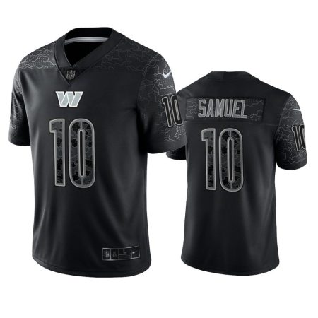Curtis Samuel Washington Commanders Black Reflective Limited Jersey