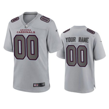 Arizona Cardinals Custom Gray Atmosphere Fashion Game Jersey