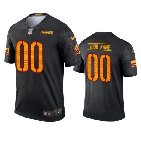 Washington Commanders Custom Black Alternate Legend Jersey - Men's