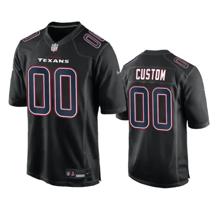 Houston Texans Custom Black Fashion Game Jersey