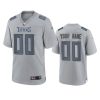 Tennessee Titans Custom Gray Atmosphere Fashion Game Jersey 3 custom titans gray atmosphere fashion game jersey