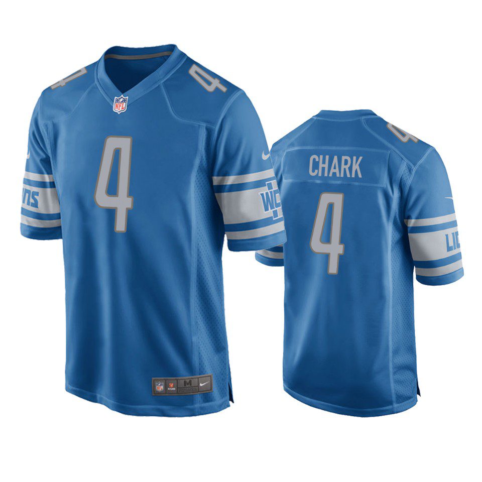 Detroit Lions D.J. Chark Blue Game Jersey 1 d.j. chark lions game blue jersey