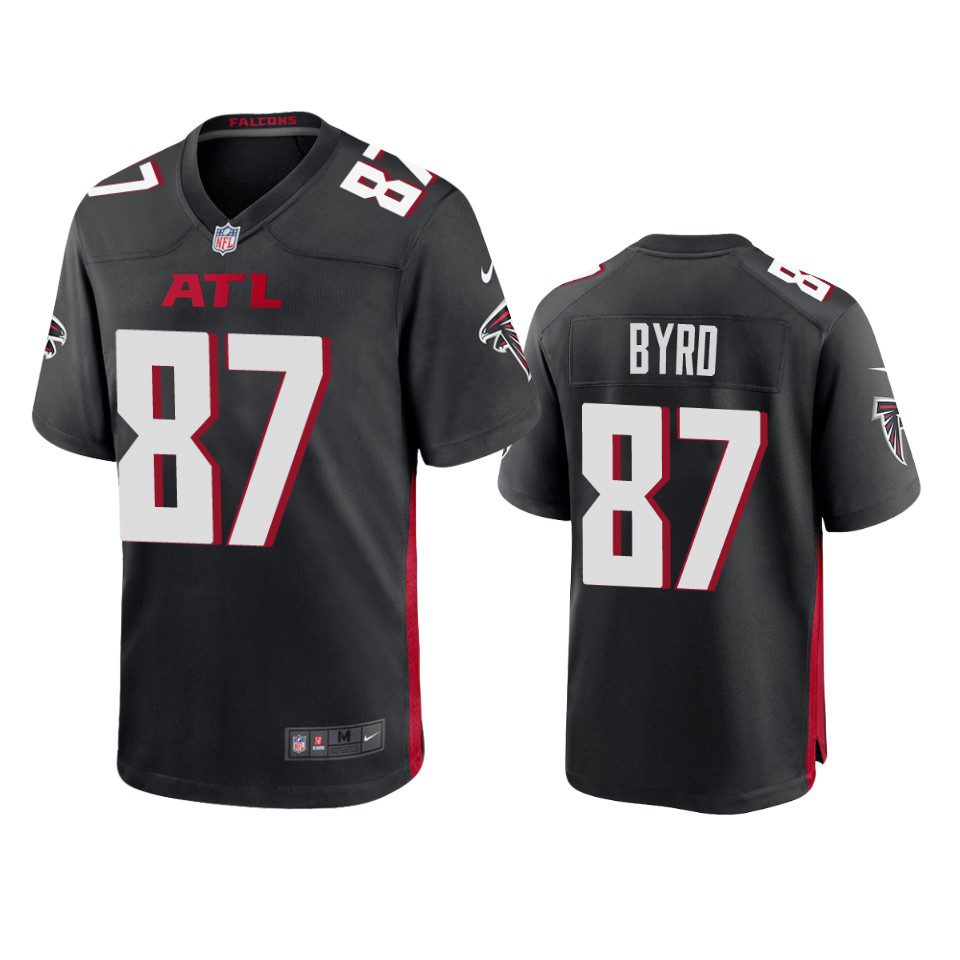 Atlanta Falcons Damiere Byrd Black Game Jersey 1 damiere byrd falcons black game jersey