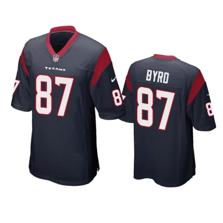 Houston Texans Damiere Byrd Navy Game Jersey