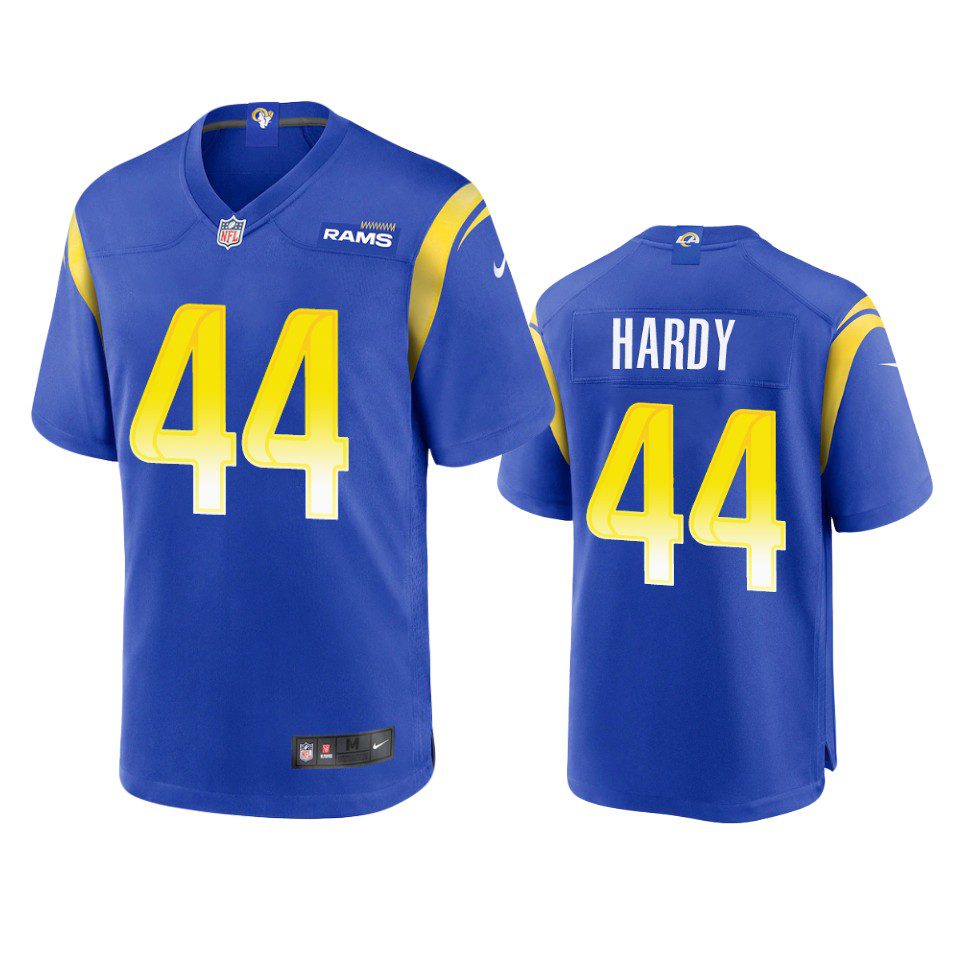 Los Angeles Rams Daniel Hardy Royal Game Jersey 1 daniel hardy rams game royal jersey