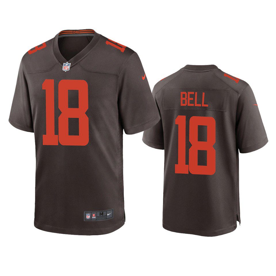 Cleveland Browns David Bell Brown Alternate Game Jersey 1 david bell browns alternate game brown jersey