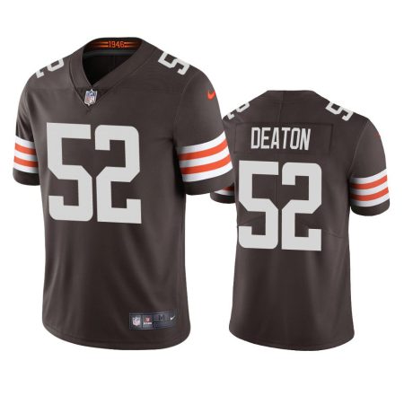 Cleveland Browns Dawson Deaton Brown Vapor Limited Jersey