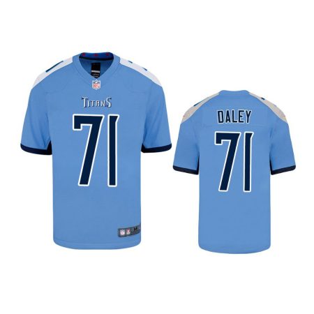 Youth Titans Dennis Daley Light Blue Game Jersey