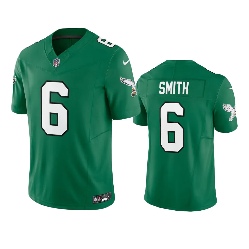 DeVonta Smith Philadelphia Eagles Kelly Green Alternate Limited Jersey 1 devonta smith eagles kelly green alternate limited jersey
