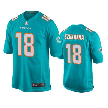 Erik Ezukanma Miami Dolphins Aqua Game Jersey