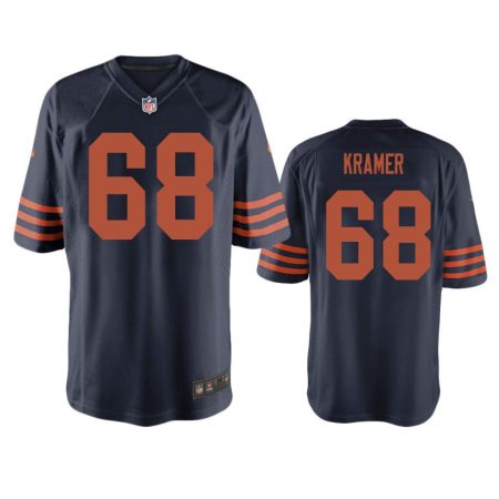 Chicago Bears Doug Kramer Navy Throwback Game Jersey