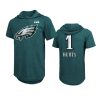 Philadelphia Eagles Jalen Hurts Midnight Green Super Bowl LVII Tri-Blend T-Shirt 2 eagles jalen hurts midnight green super bowl lvii tri blend t shirt