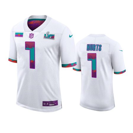 Philadelphia Eagles Jalen Hurts White Super Bowl LVII Jersey - Men's