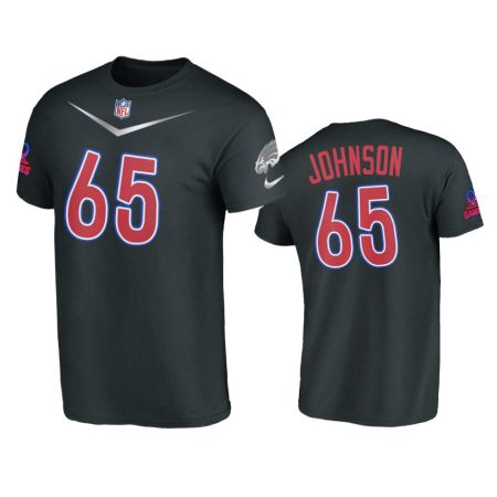 Philadelphia Eagles Lane Johnson Black 2023 Pro Bowl NFC T-Shirt
