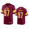 Washington Commanders Efe Obada Burgundy Game Jersey 2 efe obada commanders burgundy game jersey