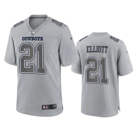 Dallas Cowboys Ezekiel Elliott Gray Atmosphere Fashion Game Jersey