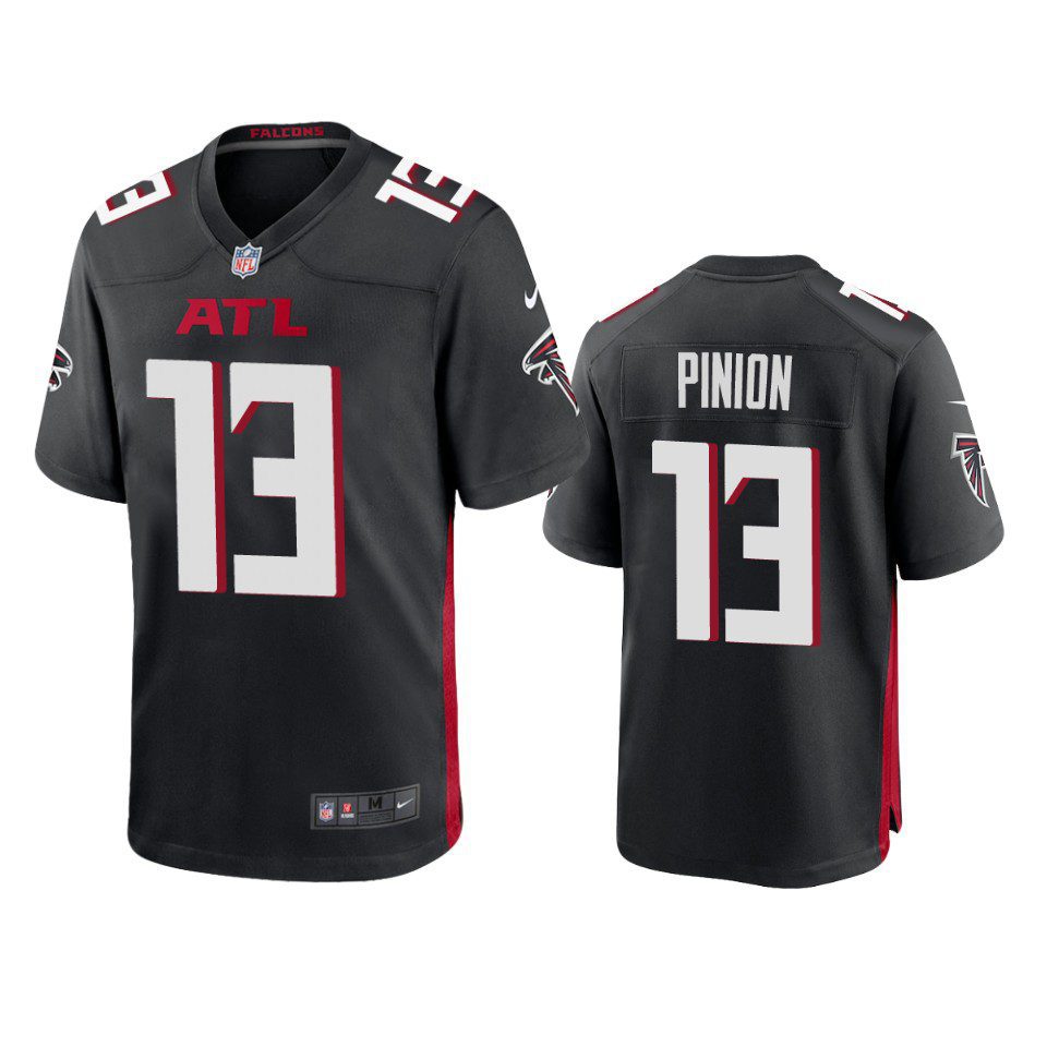 Bradley Pinion Atlanta Falcons Black Game Jersey 1 falcons bradley pinion game black jersey