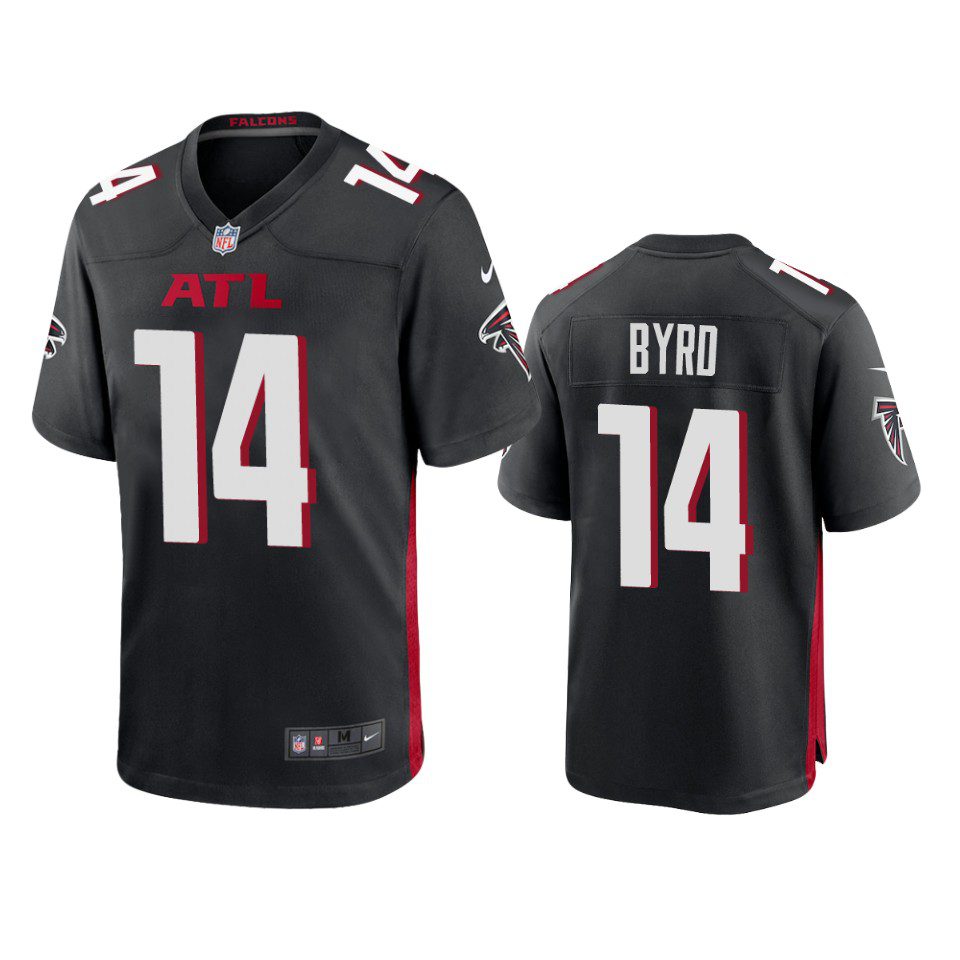 Damiere Byrd Atlanta Falcons Black Game Jersey 1 falcons damiere byrd game black jersey