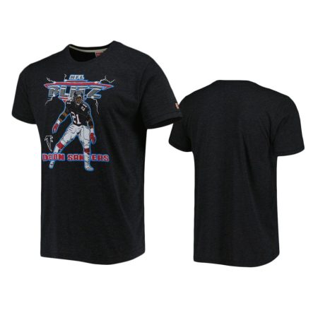 Atlanta Falcons Deion Sanders Black NFL Blitz Homage T-Shirt