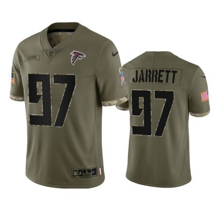 Atlanta Falcons Grady Jarrett Olive 2022 Salute To Service Limited Jersey