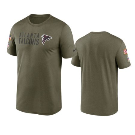 Atlanta Falcons Olive 2022 Salute To Service Legend Team T-Shirt