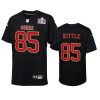 Youth 49ers George Kittle Black Super Bowl LVII Carbon Fashion Jersey 2 george kittle carbon fashion super bowl lvii youth black jersey