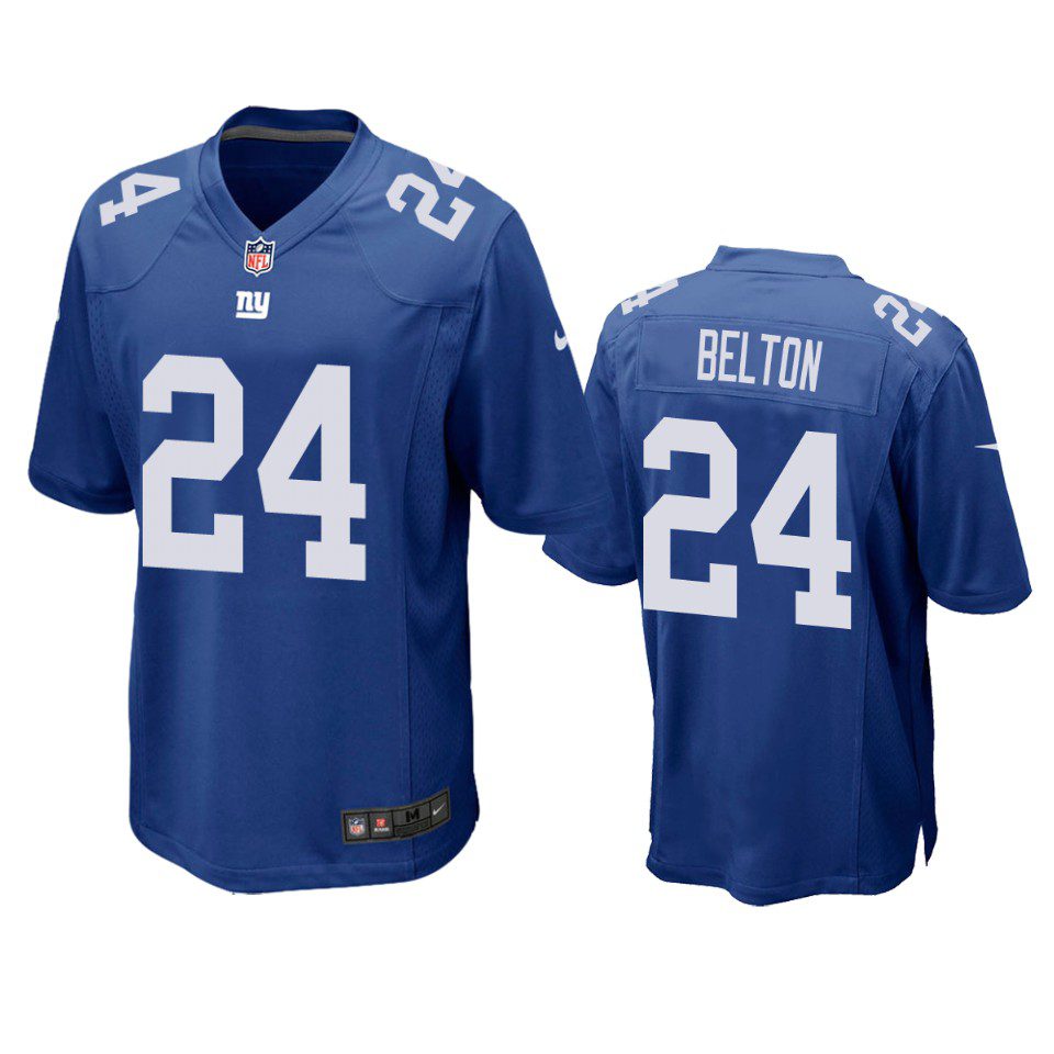 Dane Belton New York Giants Royal Game Jersey 1 giants dane belton game royal jersey