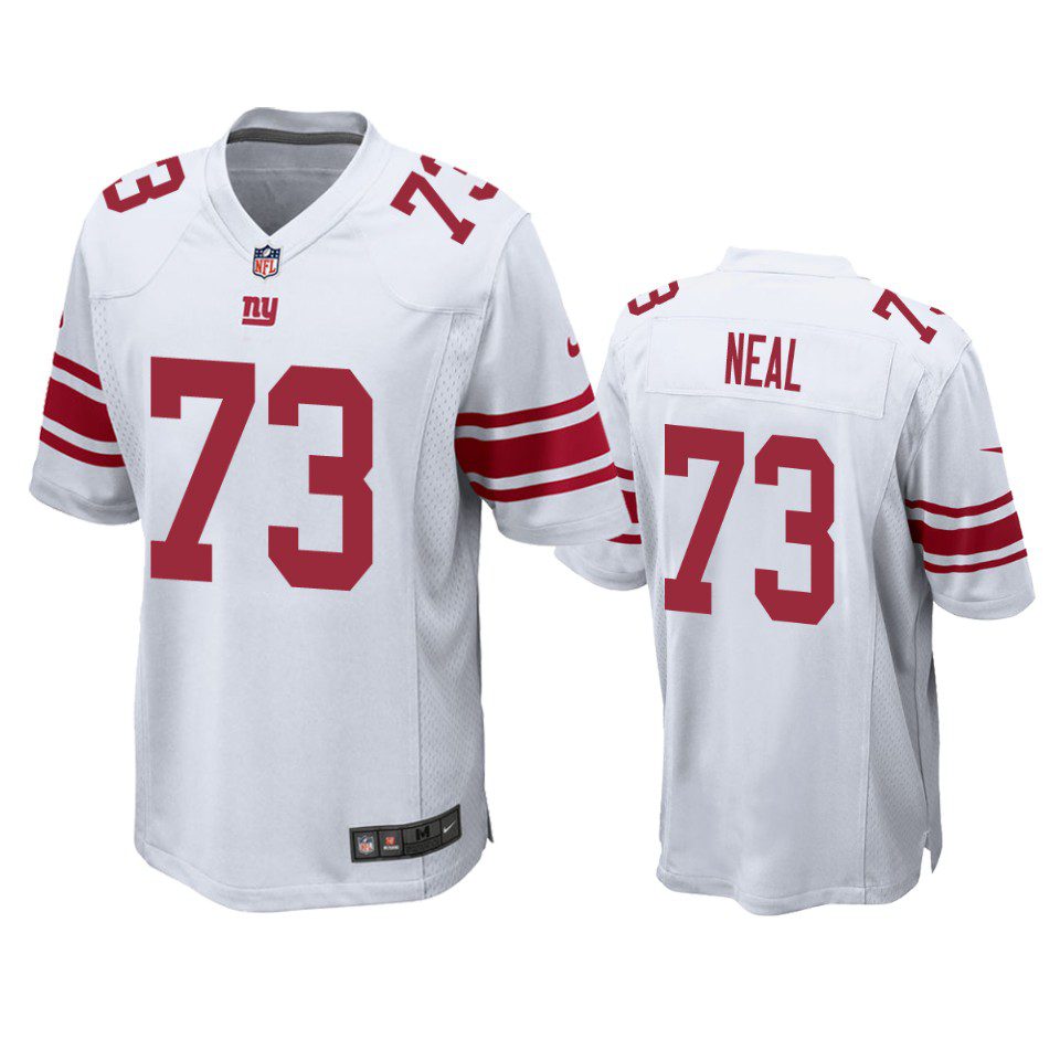 Evan Neal New York Giants White Game Jersey 1 giants evan neal game white jersey