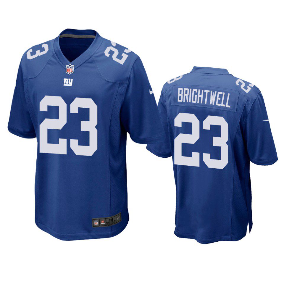 Gary Brightwell New York Giants Royal Game Jersey 1 giants gary brightwell game royal jersey