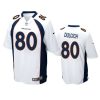 Denver Broncos Greg Dulcich White Game Jersey 3 greg dulcich broncos white game jersey