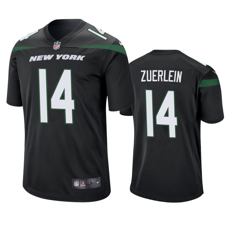 New York Jets Greg Zuerlein Black Game Jersey 1 greg zuerlein jets black game jersey