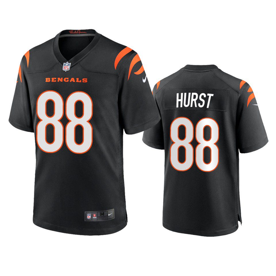 Cincinnati Bengals Hayden Hurst Black Game Jersey 1 hayden hurst bengals black game jersey