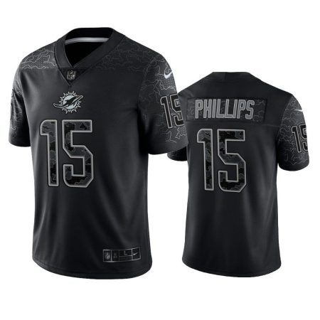 Jaelan Phillips Miami Dolphins Black Reflective Limited Jersey
