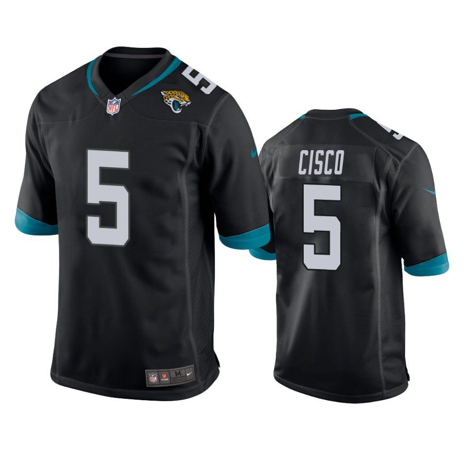 Andre Cisco Jacksonville Jaguars Black Game Jersey 1 jaguars andre cisco game black jersey