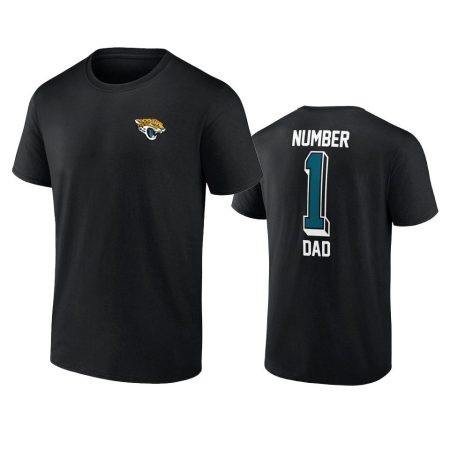 Jacksonville Jaguars Black Fathers Day Number One Dad T-Shirt