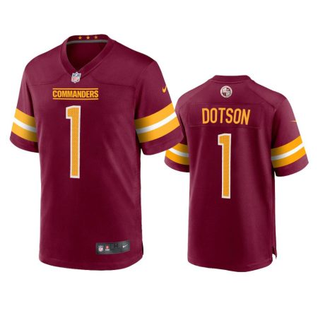 Washington Commanders Jahan Dotson Burgundy 2022 NFL Draft Game Jersey