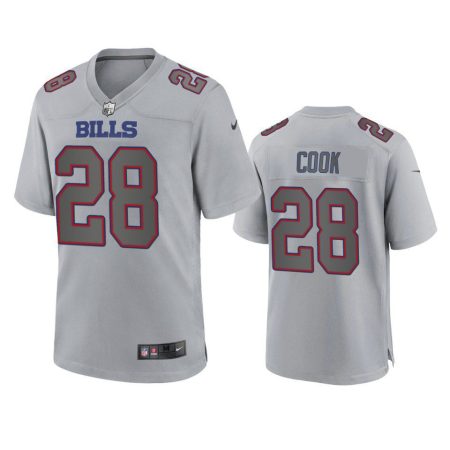 Buffalo Bills James Cook Gray Atmosphere Fashion Game Jersey